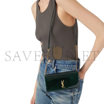 YSL CASSANDRE PHONE HOLDER IN PATENT LEATHER 808548 (18*11*2.5cm)
